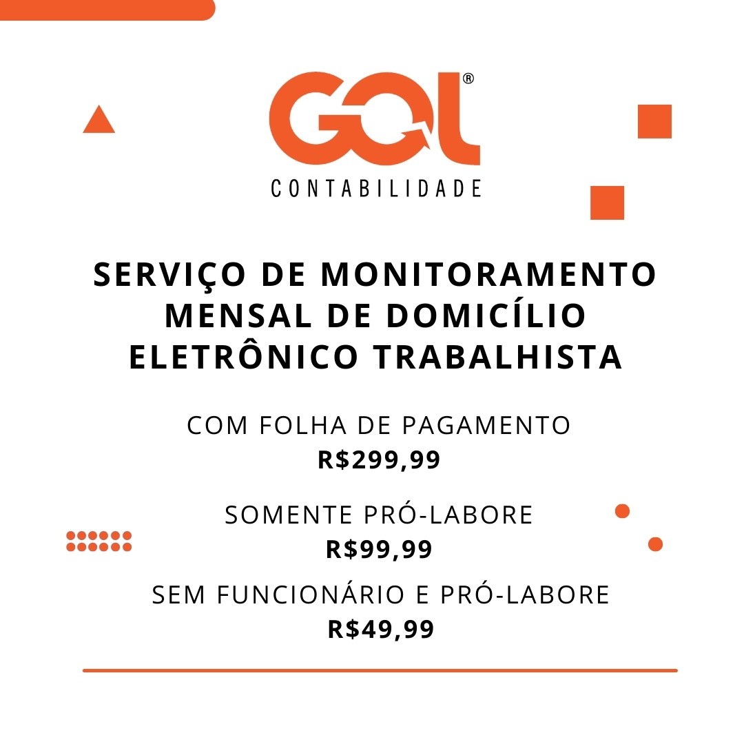 Serviço de Monitoramento Mensal de Domicílio Eletrônico Trabalhista